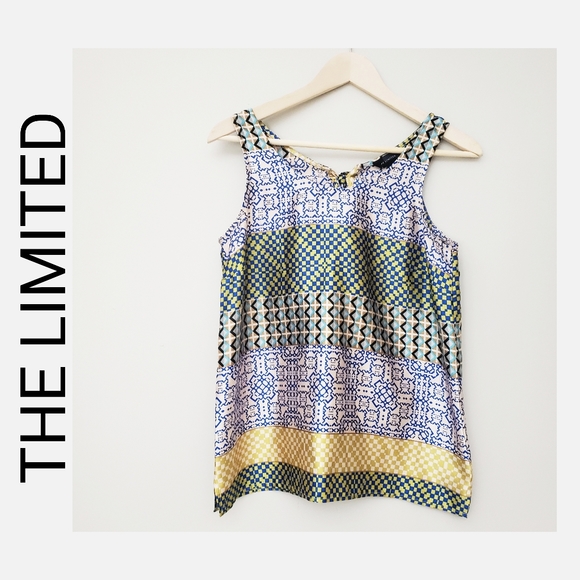 The Limited Tops - The Limited Sleeveless Blouse Colorful Pattern Size Small